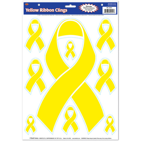 Yellow Ribbon Adherivos, Size 12" x 17" Sh