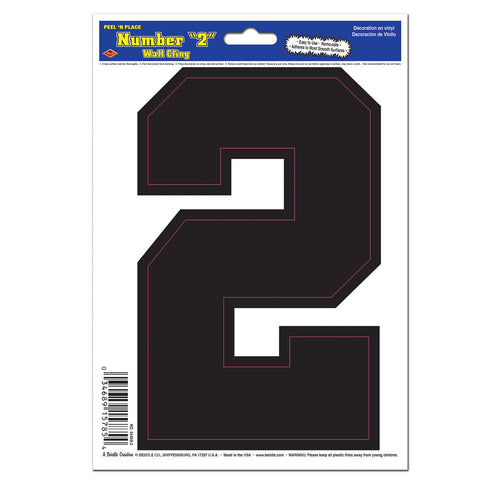 Black  2  Peel 'N Place, Size 6" x 8½" Sh