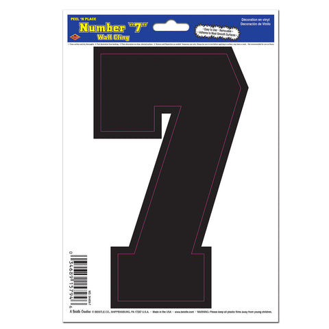 Black  7  Peel 'N Place, Size 6" x 8½" Sh
