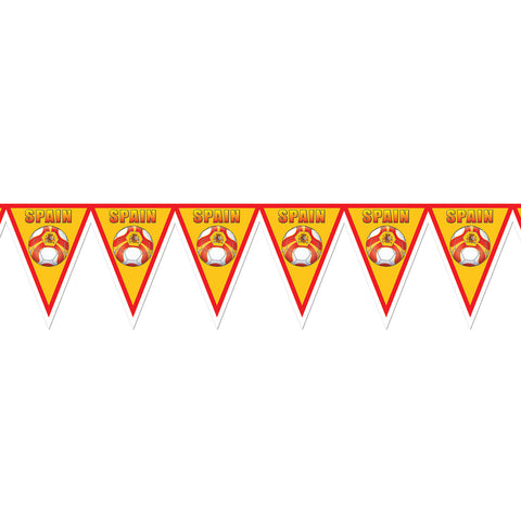 Pennant Banner - Spain, Size 11" x 7' 4"