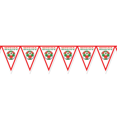 Pennant Banner - Mexico, Size 11" x 7' 4"