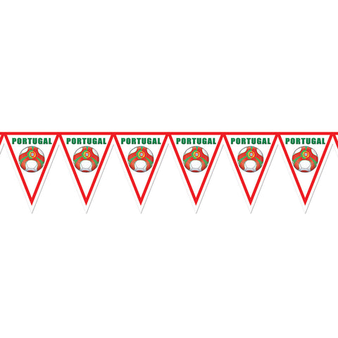 Pennant Banner - Portugal, Size 11" x 7' 4"