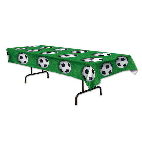 Soccer Ball Tablecover, Size 54" x 108"