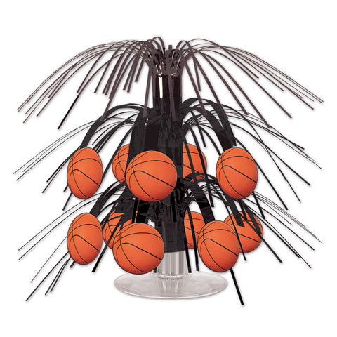 Basketball Mini Cascade Centerpiece, Size 7½"