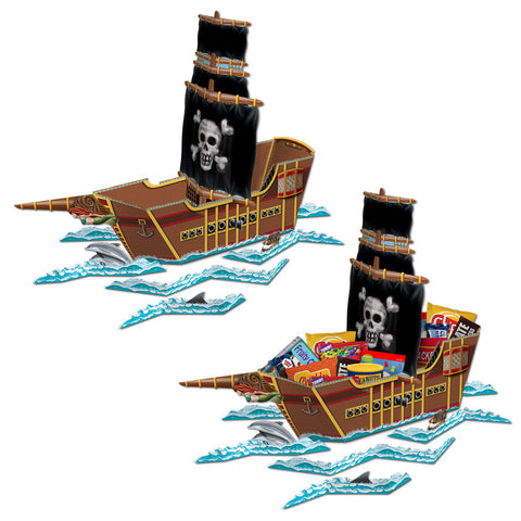 Pirate Ship Centerpiece, Size 18½" x 25½"