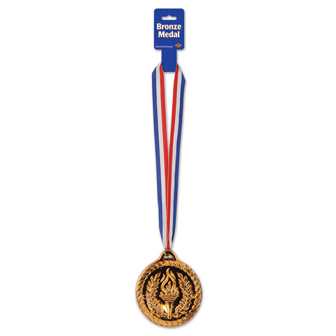 Bronze Medal w/Ribbon, Size 30" w/4" Medal