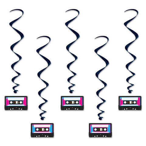 Cassette Tape Whirls, Size 3' 3"