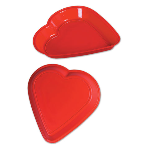 Plastic Heart Tray, Size 12"