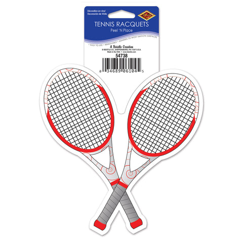 Tennis Racquets Peel 'N Place, Size 5¼" Sh