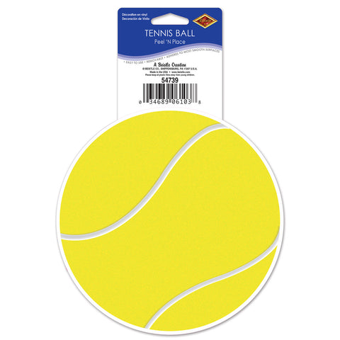 Tennis Ball Peel 'N Place, Size 5¼" Sh