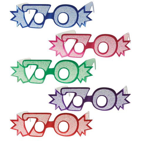  70  Glittered Foil Eyeglasses
