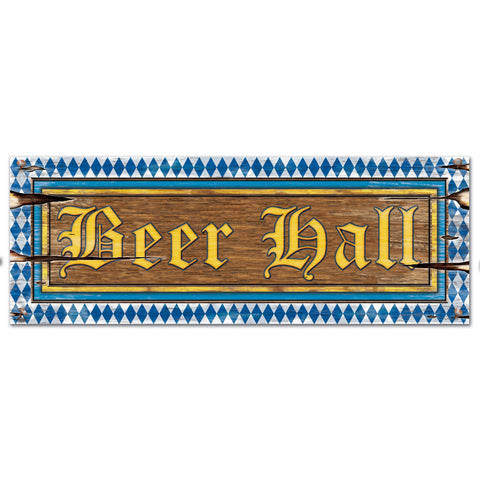Beer Hall Sign, Size 8" x 22"