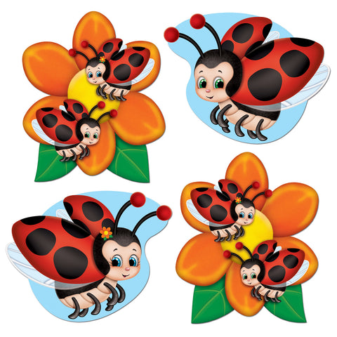 Mini Ladybug Recortes, Size 4½"