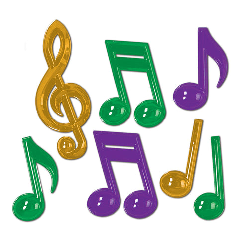 Plastic Musical Notes, Size 13"