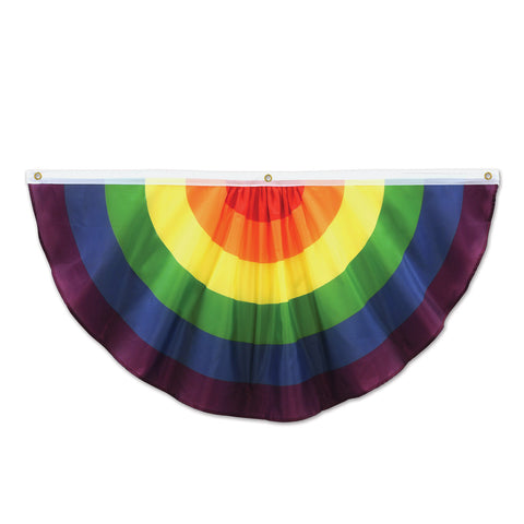 Rainbow Fabric Bunting, Size 4'