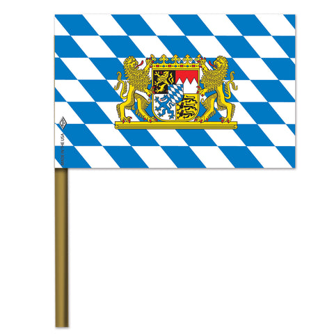 Bavarian Flag - Paper, Size 4" x 6"