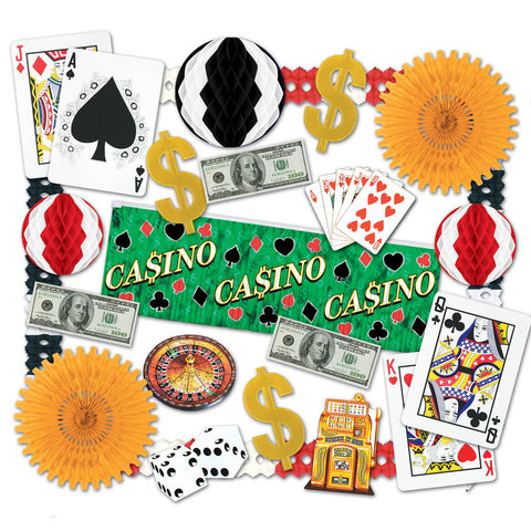 Casino Decorating Kit - 24 Pcs