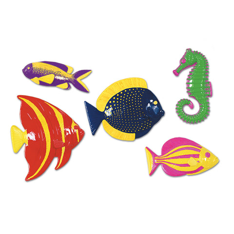 Plastic Tropical Fish, Size 11½"-13¾"