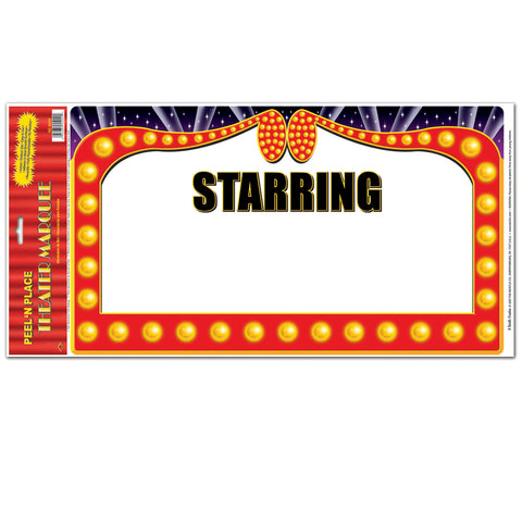 Theater Marquee Peel 'N Place, Size 12" x 24" Sh