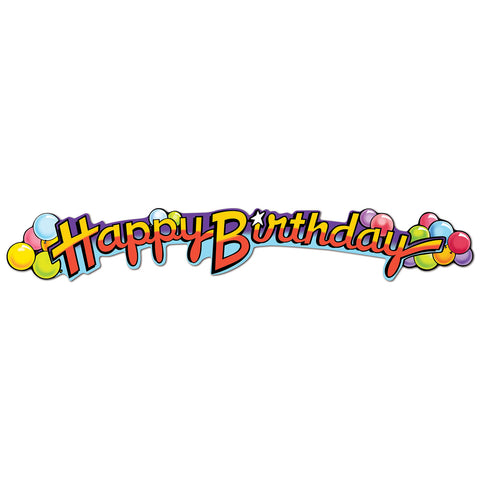 Happy Birthday Streamer, Size 35"
