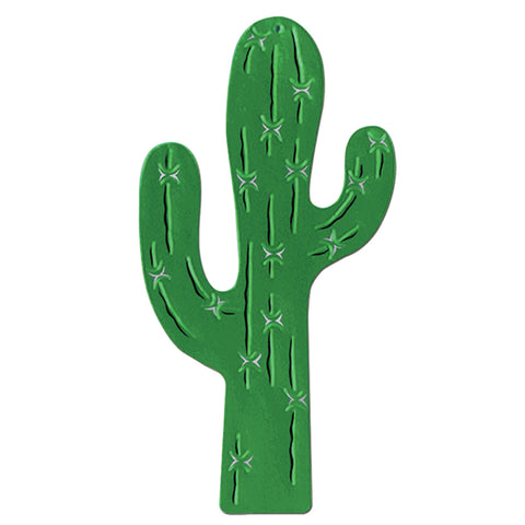 Foil Cactus Silhouette, Size 17"