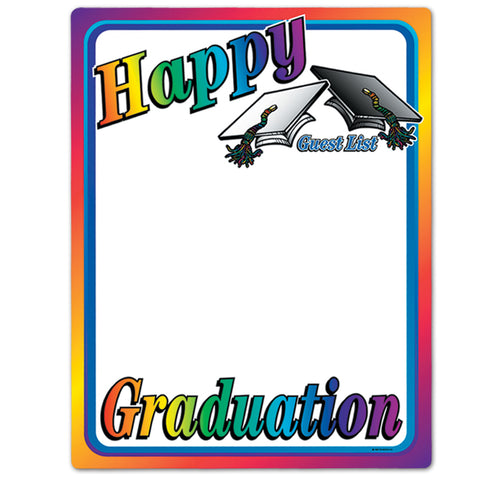 Happy Graduation Partygraph, Size 23" x 18"