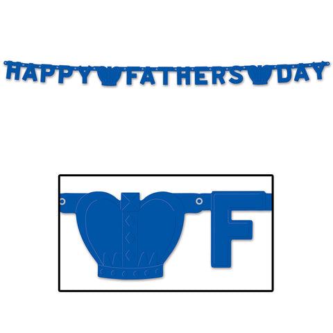 Foil Happy Father's Day Streamer, Size 4¼" x 6' 6"