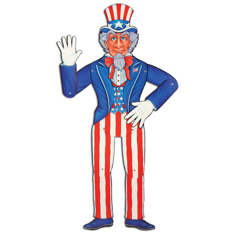 Jointed Uncle Sam, Size 3'