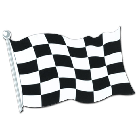Checkered Flag Cutout, Size 18"