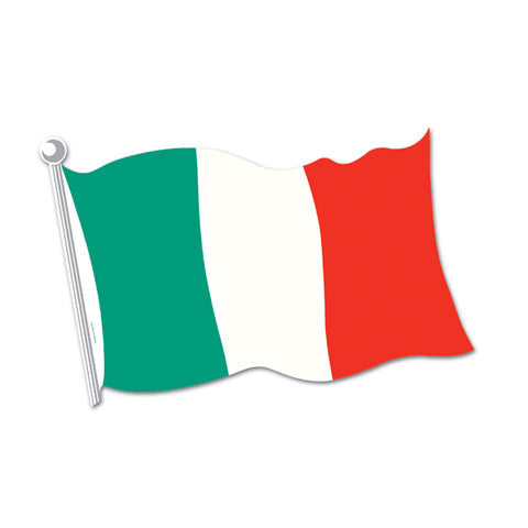 Italian Flag Cutout, Size 18"