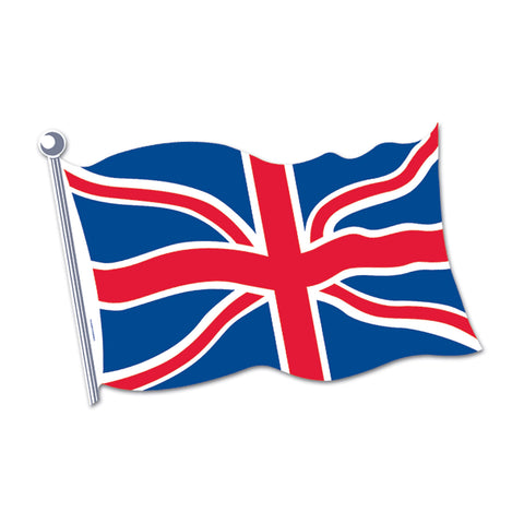British Flag Cutout, Size 18"
