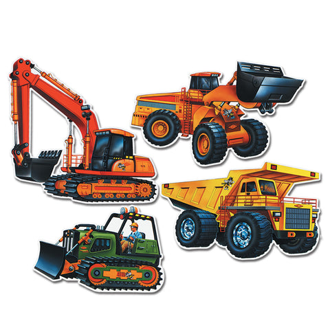 Construction Vehicle Recortes, Size 14"-21"