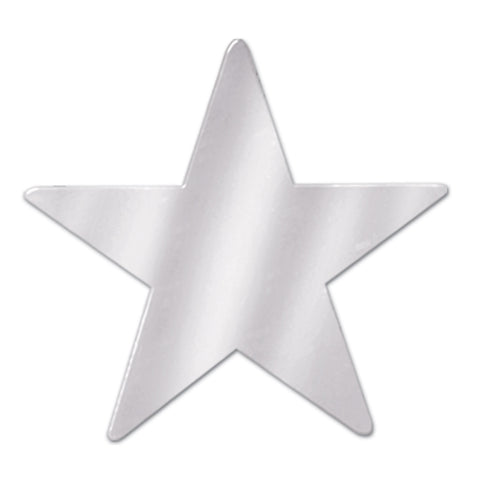 Metallic Star Recortes, Size 3¾"
