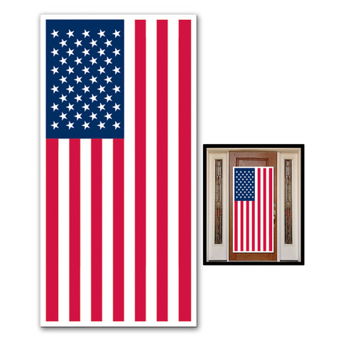 American Flag Door Cover, Size 30" x 5'