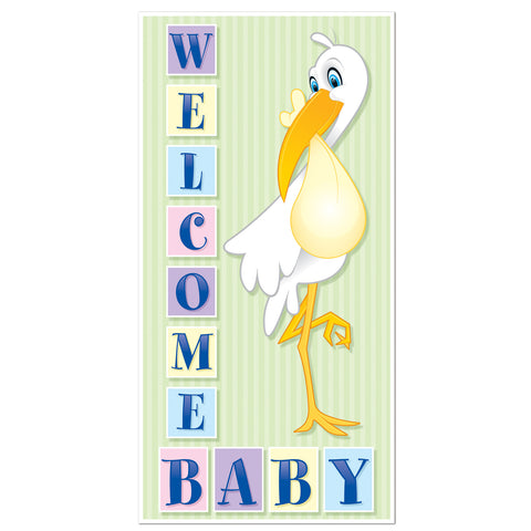 Welcome Baby Door Cover, Size 30" x 5'