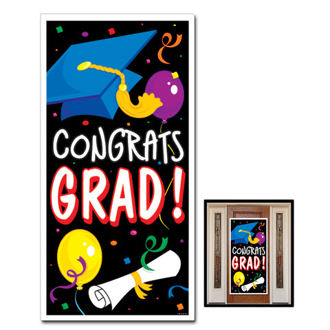 Congrats Grad Door Cover, Size 30" x 5'