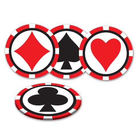 Casino Coasters, Size 3½"