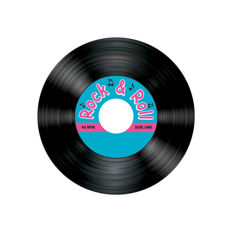 Rock & Roll Record Coasters, Size 3½"