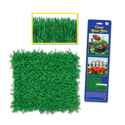 Pkgd Tissue Grass Mats, Size 15" x 30"