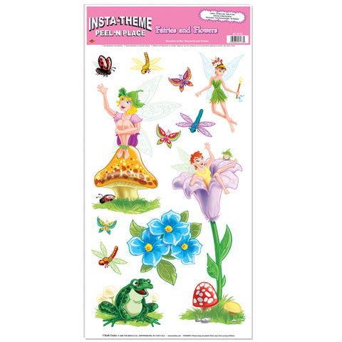 Fairies & Flowers Peel 'N Place, Size 12" x 24" Sh