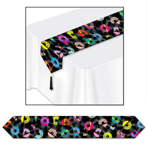 Printed Rock & Roll Table Runner, Size 11" x 6'