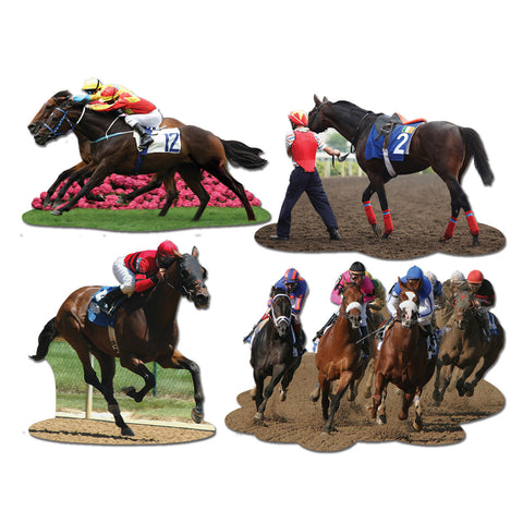 Horse Racing Recortes, Size 11½"-14"