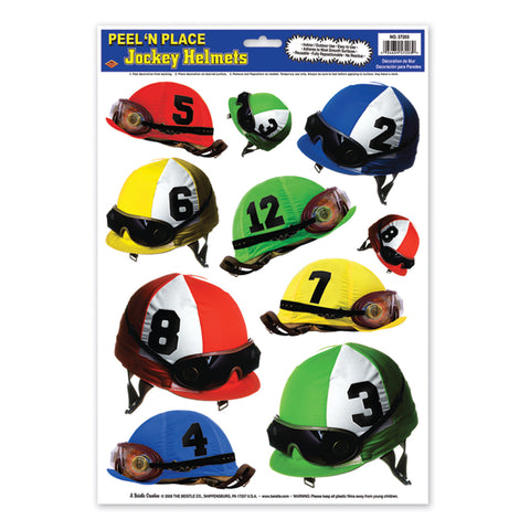 Jockey Helmets Peel 'N Place, Size 12" x 17" Sh