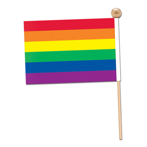 Rainbow Flag - Rayon, Size 4" x 6"