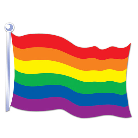 Rainbow Flag Cutout, Size 18"