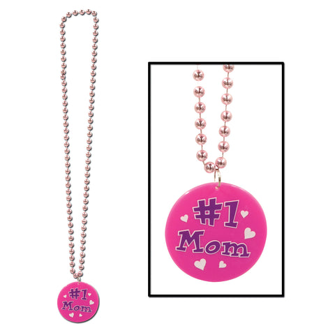 Collares w/Printed #1 Mom Medallion, Size 33"