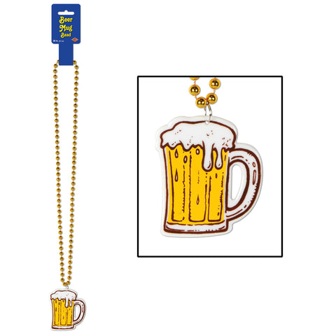 Collares w/Beer Mug Medallion, Size 36"