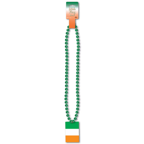 Collares w/Printed Irish Flag Medallion, Size 36"