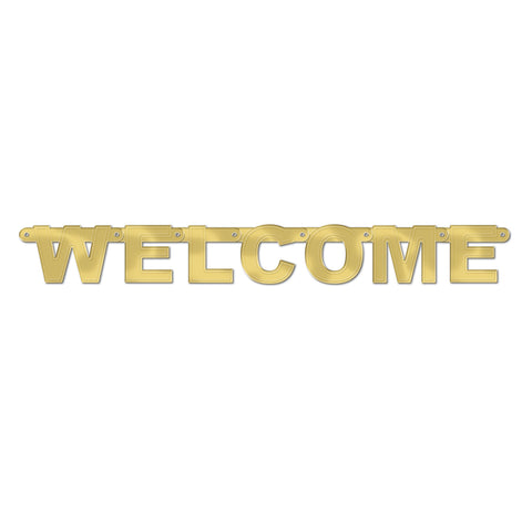 Foil Welcome Streamer, Size 8" x 5' 5½"