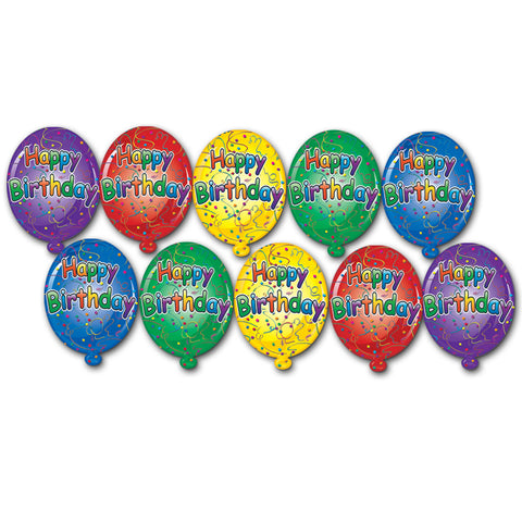 Mini Happy Birthday Recortes, Size 4½"